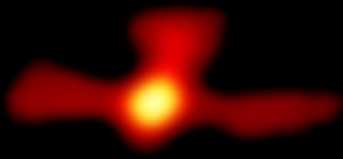 Positrons and antimatter cloud at the center of the Milky Way galaxy