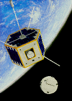 Artist concept of OPAL in orbit over Earth