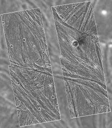Surface of Jupiter's moon Ganymede